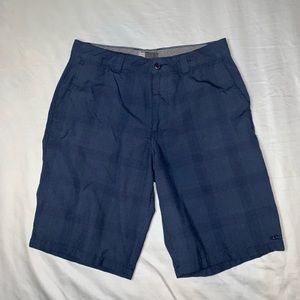 Navy Blue Plaid Shorts (golf), 4 pockets